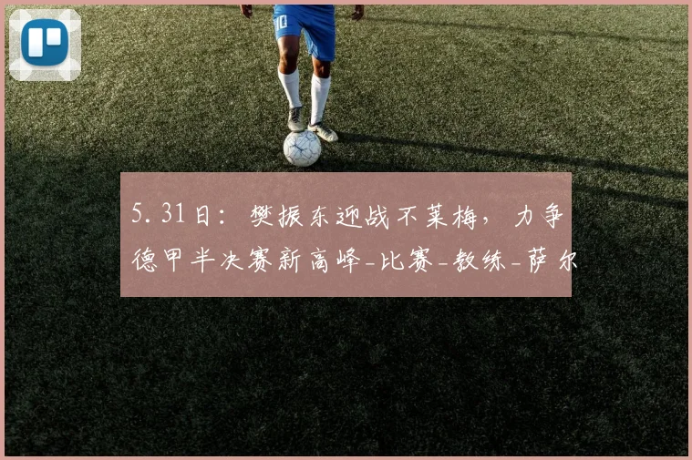 5.31日：樊振东迎战不莱梅，力争德甲半决赛新高峰_比赛_教练_萨尔布吕肯